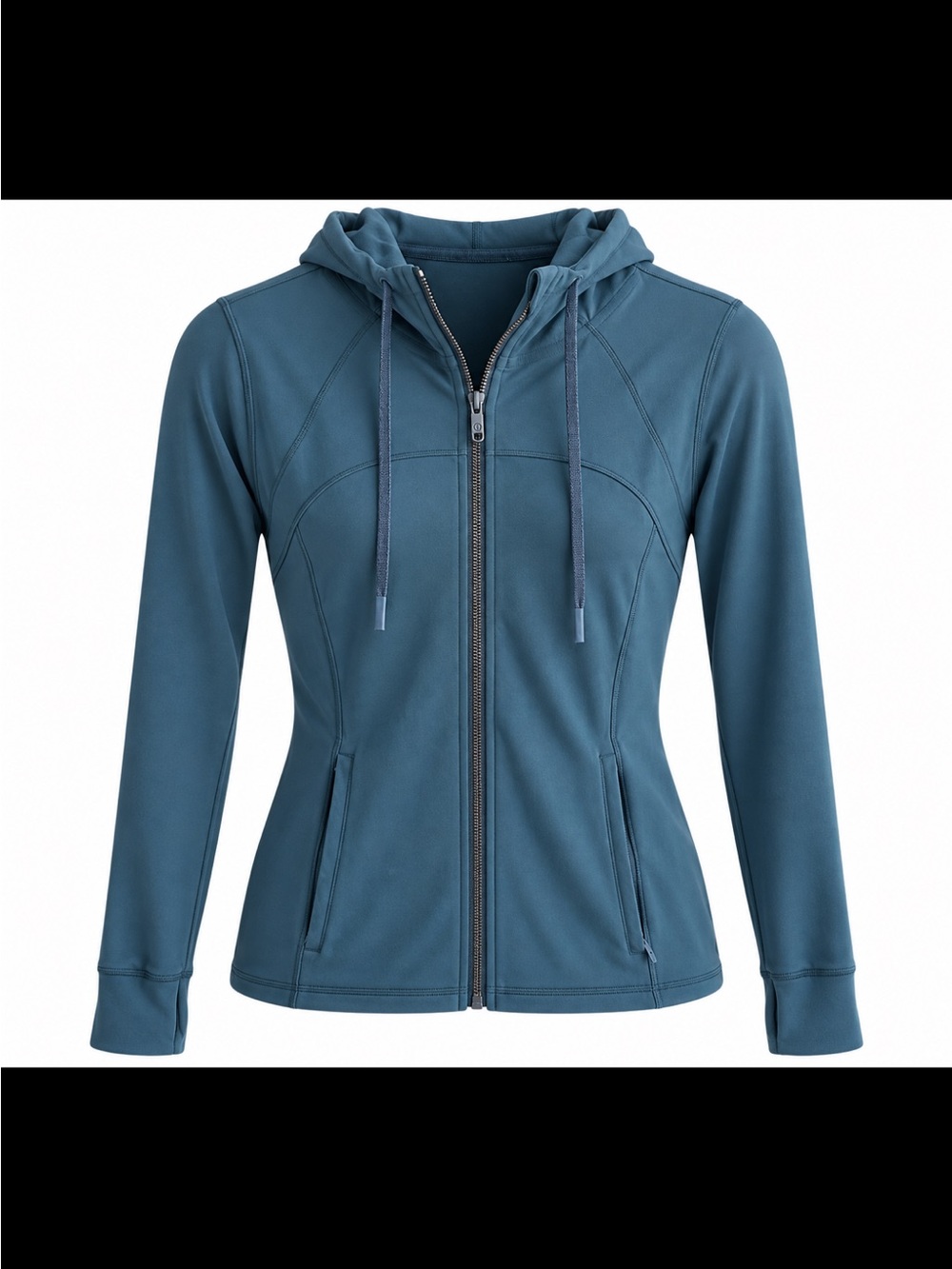 lululemon athletica Women's Teal Zip-Up Hooded Jacket